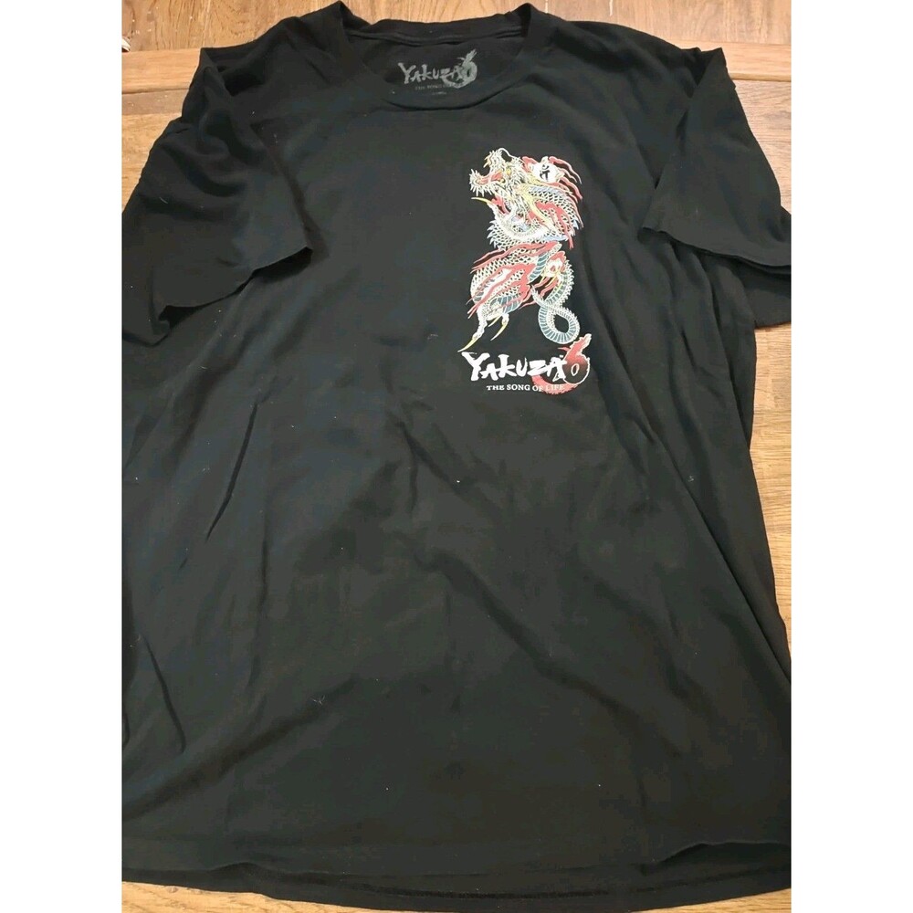 Sega Shop Official Yakuza 6 The Song Of Life T Shirt Men's XL Promo Exclusive
